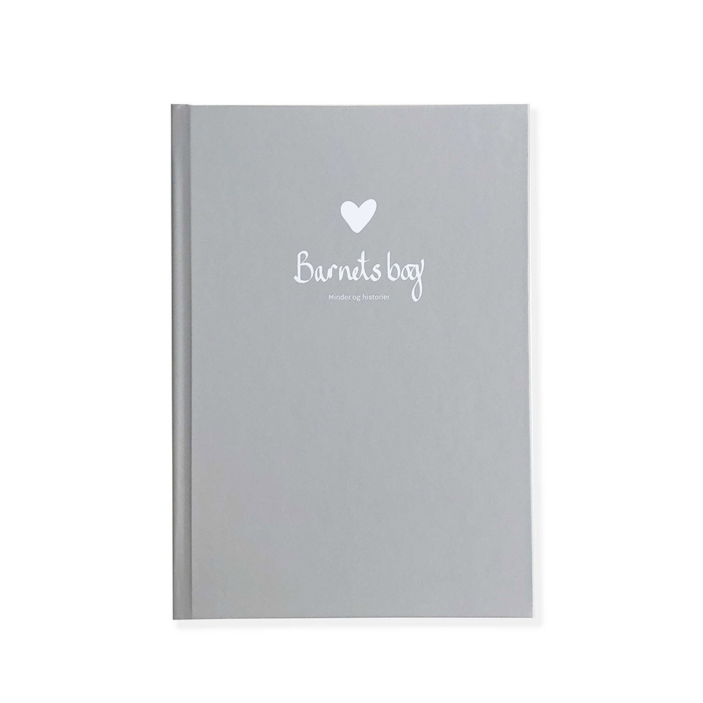 libro infantil con recuerdos y cuentos, gris
