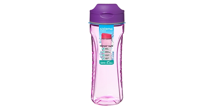 botella de hidratación tritan violeta (600 ml)