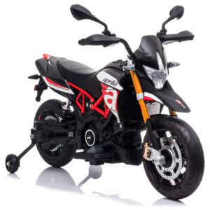 moto eléctrica para niños 12v aprilia dorsoduro roja