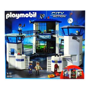 comisaría de policía con prisión playmobil