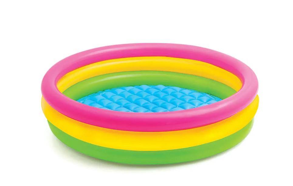 piscina para nadar, resplandor del atardecer 147x33cm.